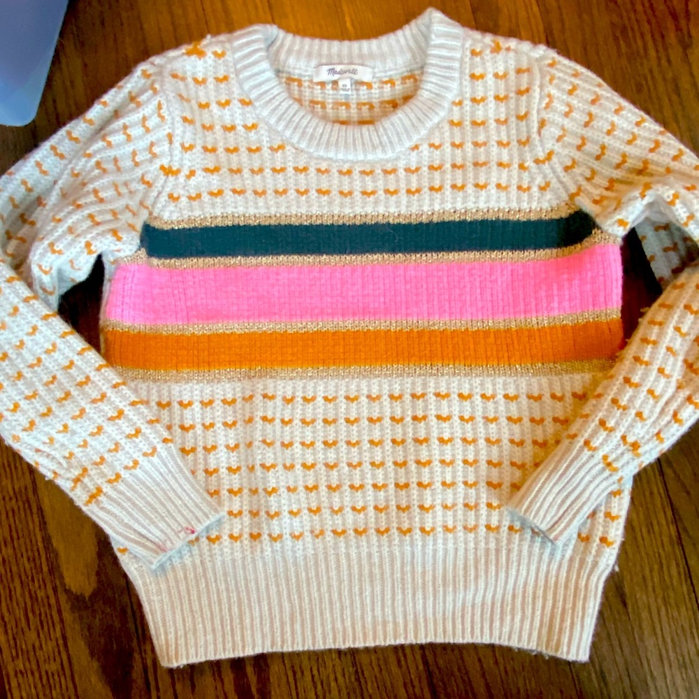 Madewell sweater with retro feel
